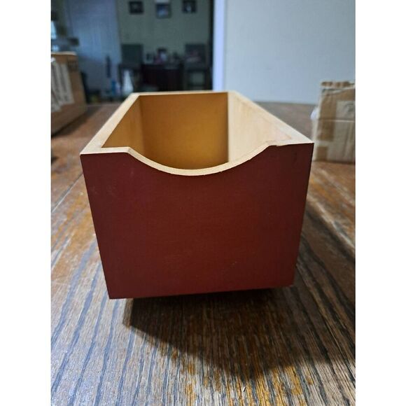 Vintage 90s ABC Distributing American Flag Patriotic Wood Box Farmhouse Decor - Picture 3 of 7